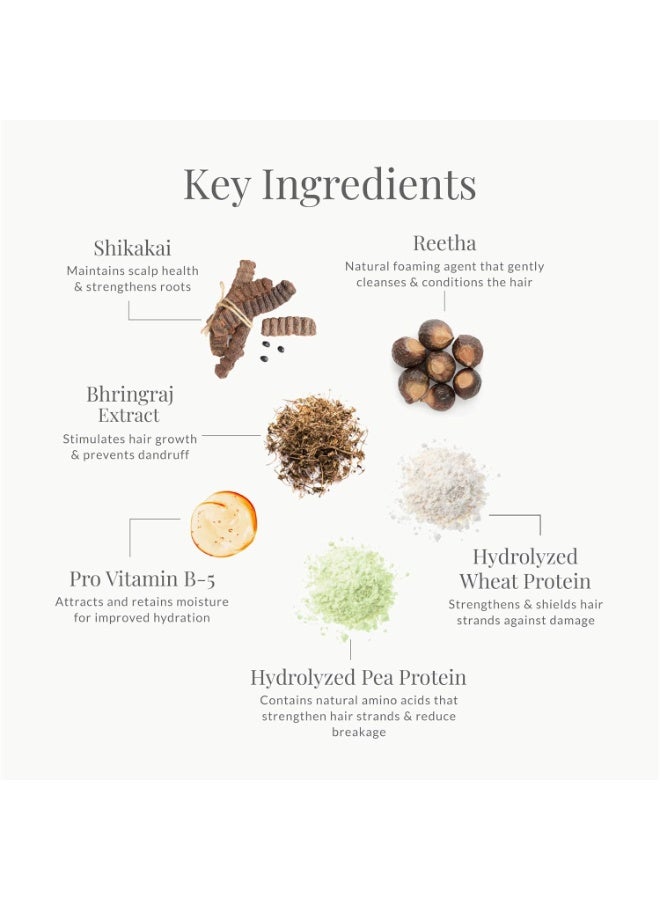 Forest Essentials Ayurvedic Shampoo Bhringraj & Shikakai | Natural Remedy for Hair Fall, Hair Thinning & Dandruff | Sulphate Free 50ml - Image 2